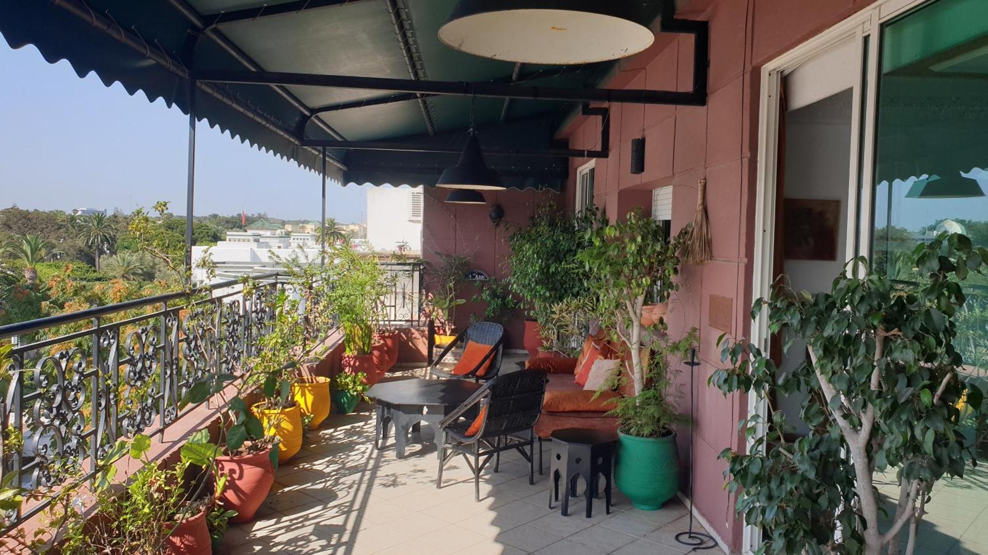 Appartement Agreable Avec 2 Tres Belles Terrasses Au Coeur De Rabat Eksteriør bilde