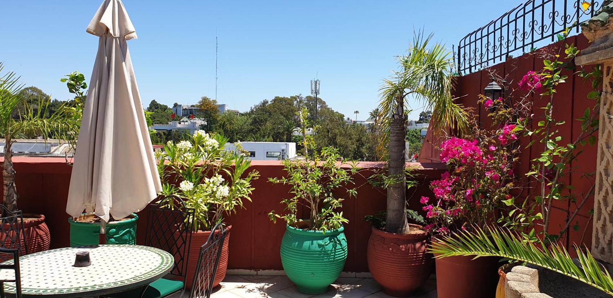 Appartement Agreable Avec 2 Tres Belles Terrasses Au Coeur De Rabat Eksteriør bilde