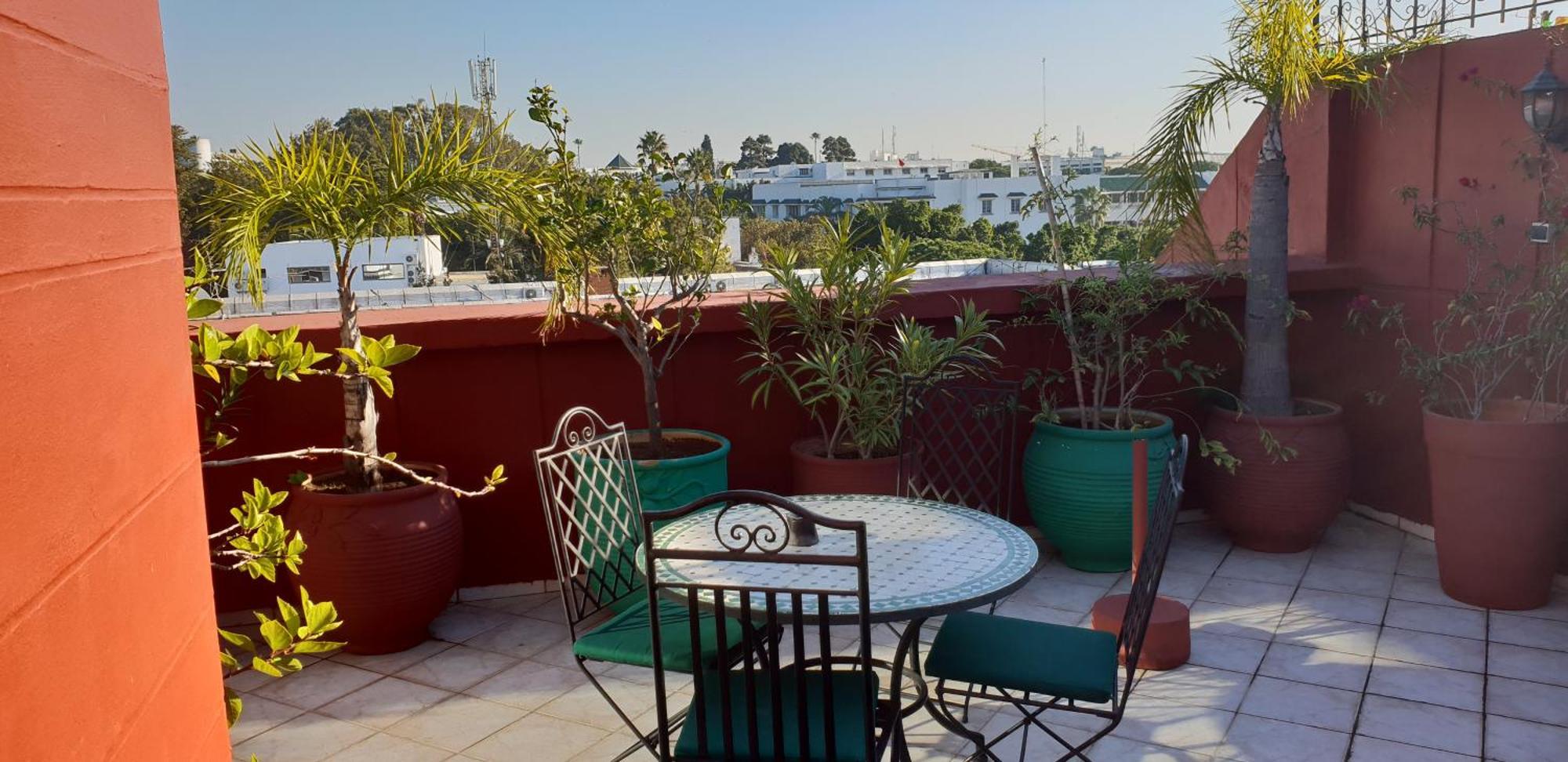 Appartement Agreable Avec 2 Tres Belles Terrasses Au Coeur De Rabat Eksteriør bilde